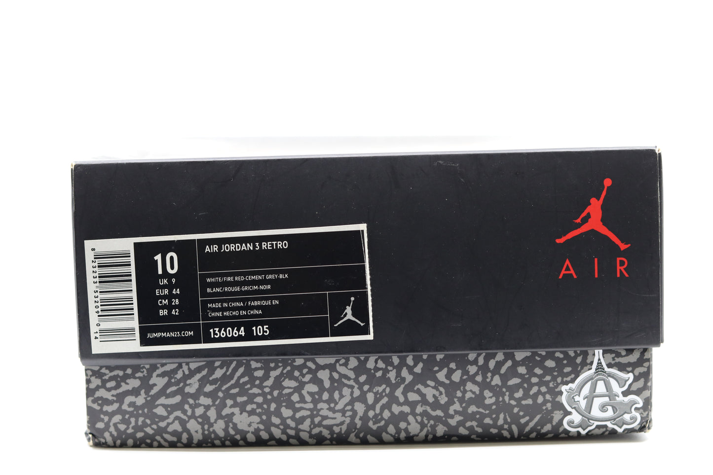 Air Jordan 3 White Cement 2010 Size 10 | AVNTGRDNY NYC