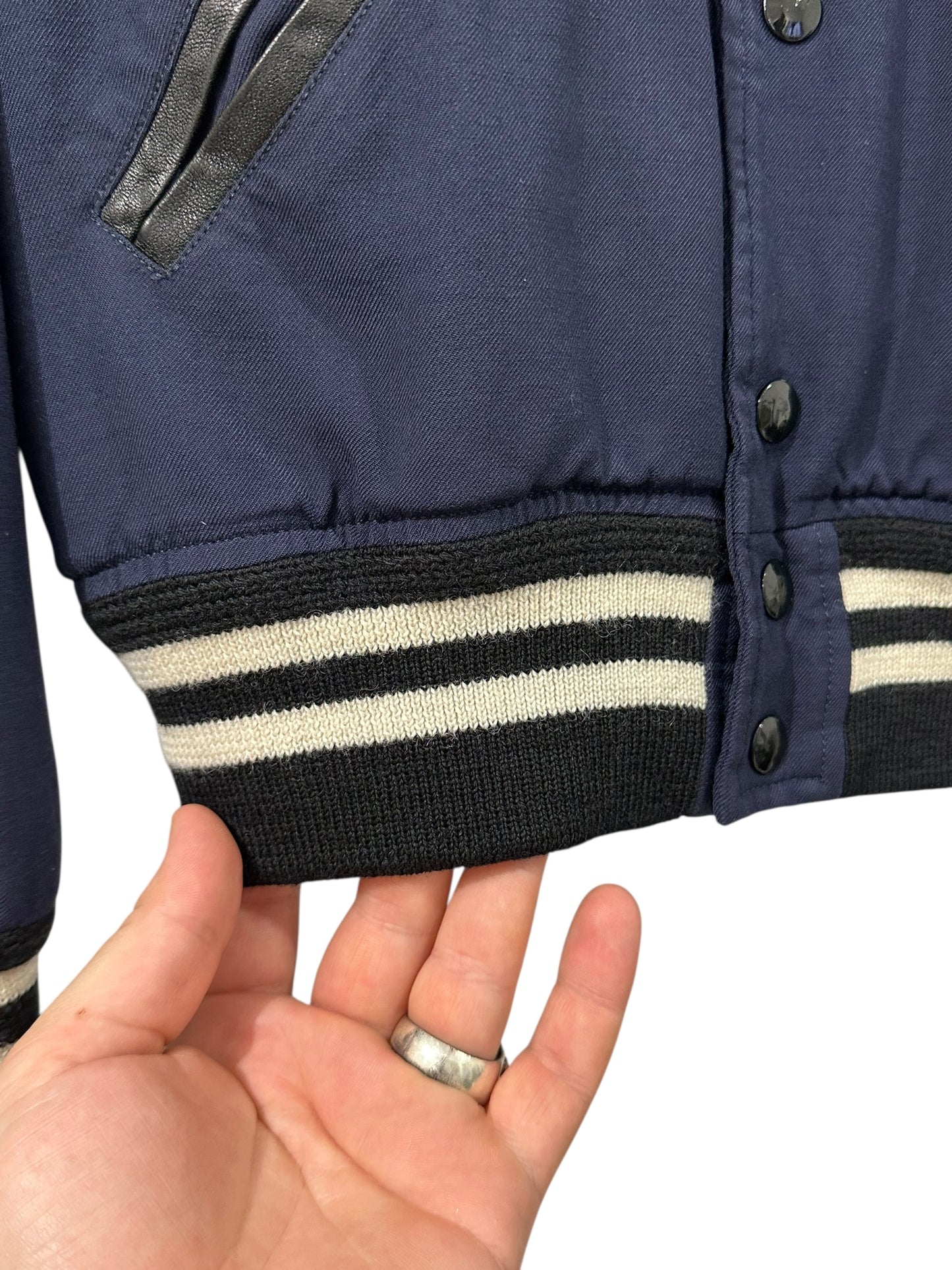 Saint Laurent Hedi Slimane S/S 2016 Teddy Jacket Size 44