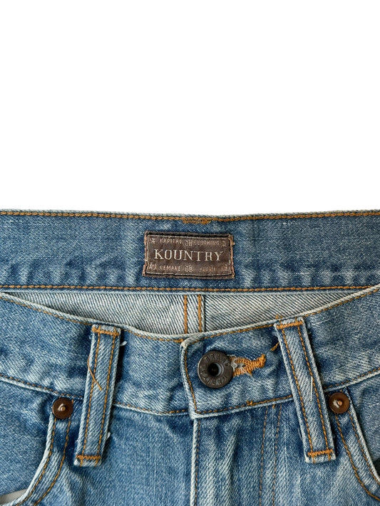 Kapital Studded Denim Shorts Size 32