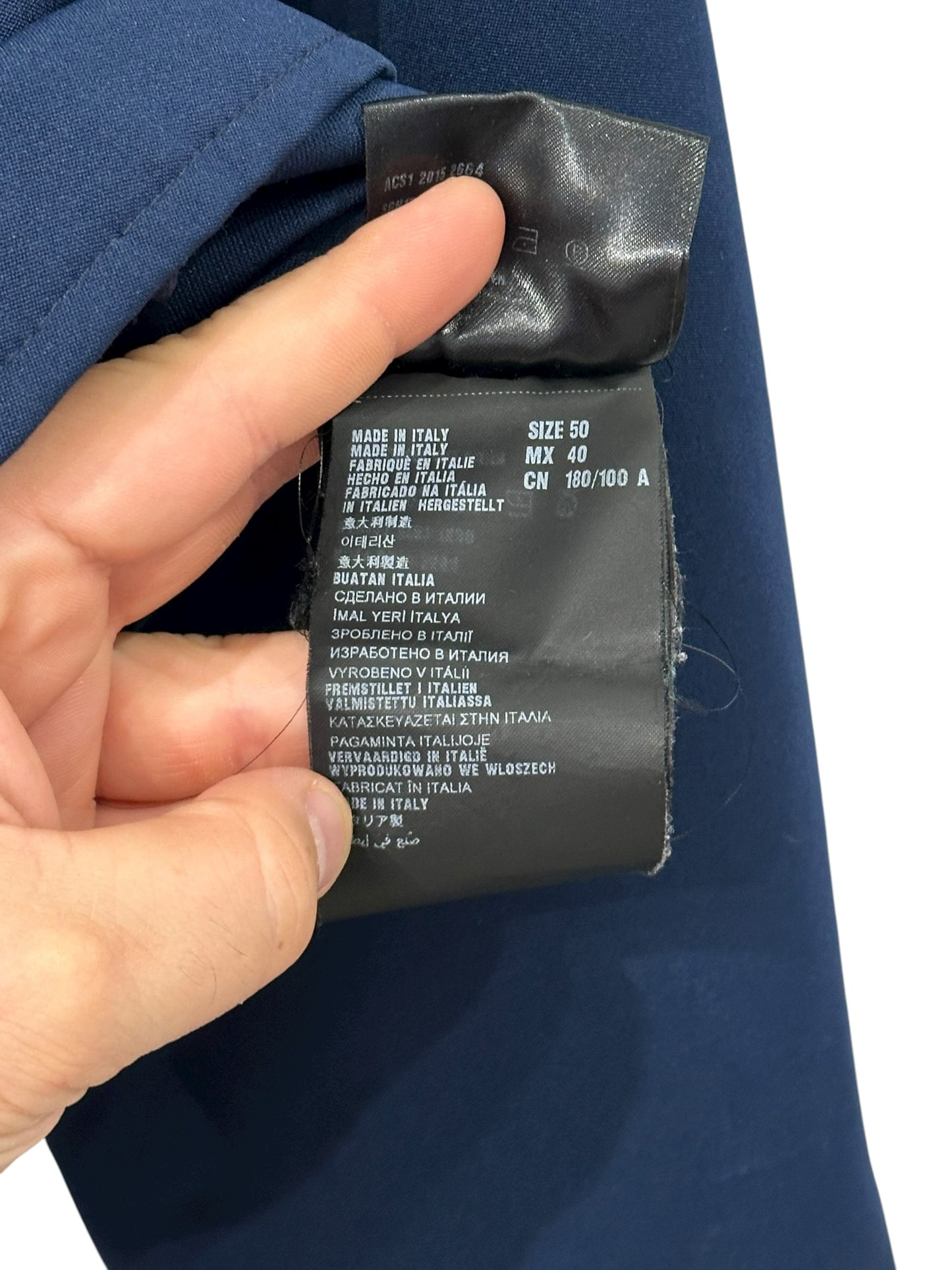 Prada Colorblock Denim Jacket Size 50