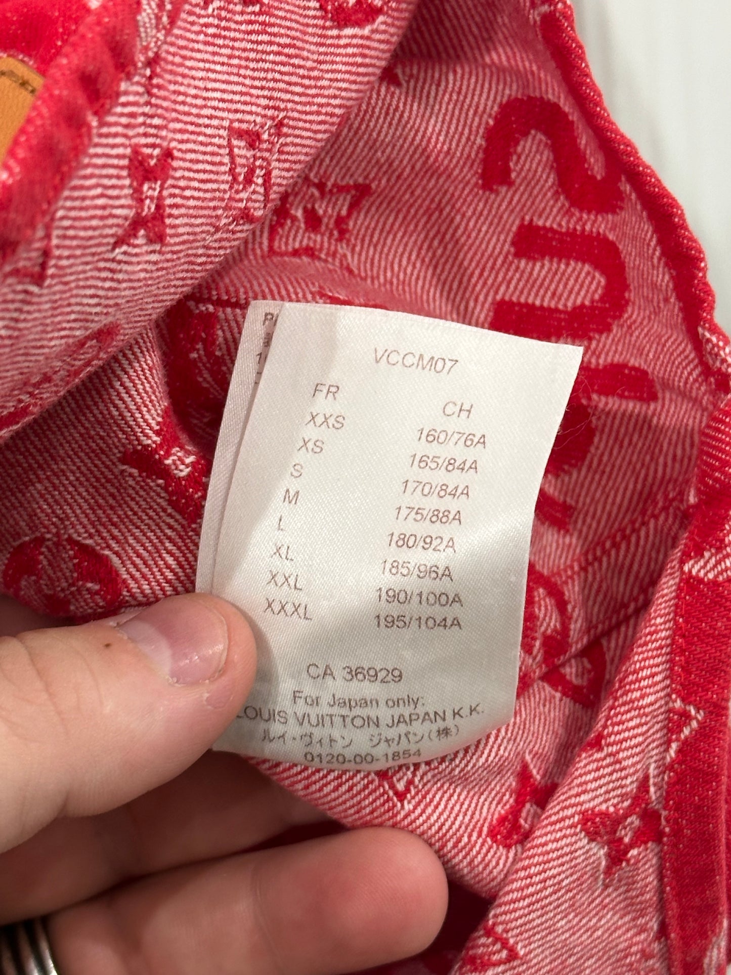 Louis Vuitton x Supreme S/S17 Baseball Shirt Size L