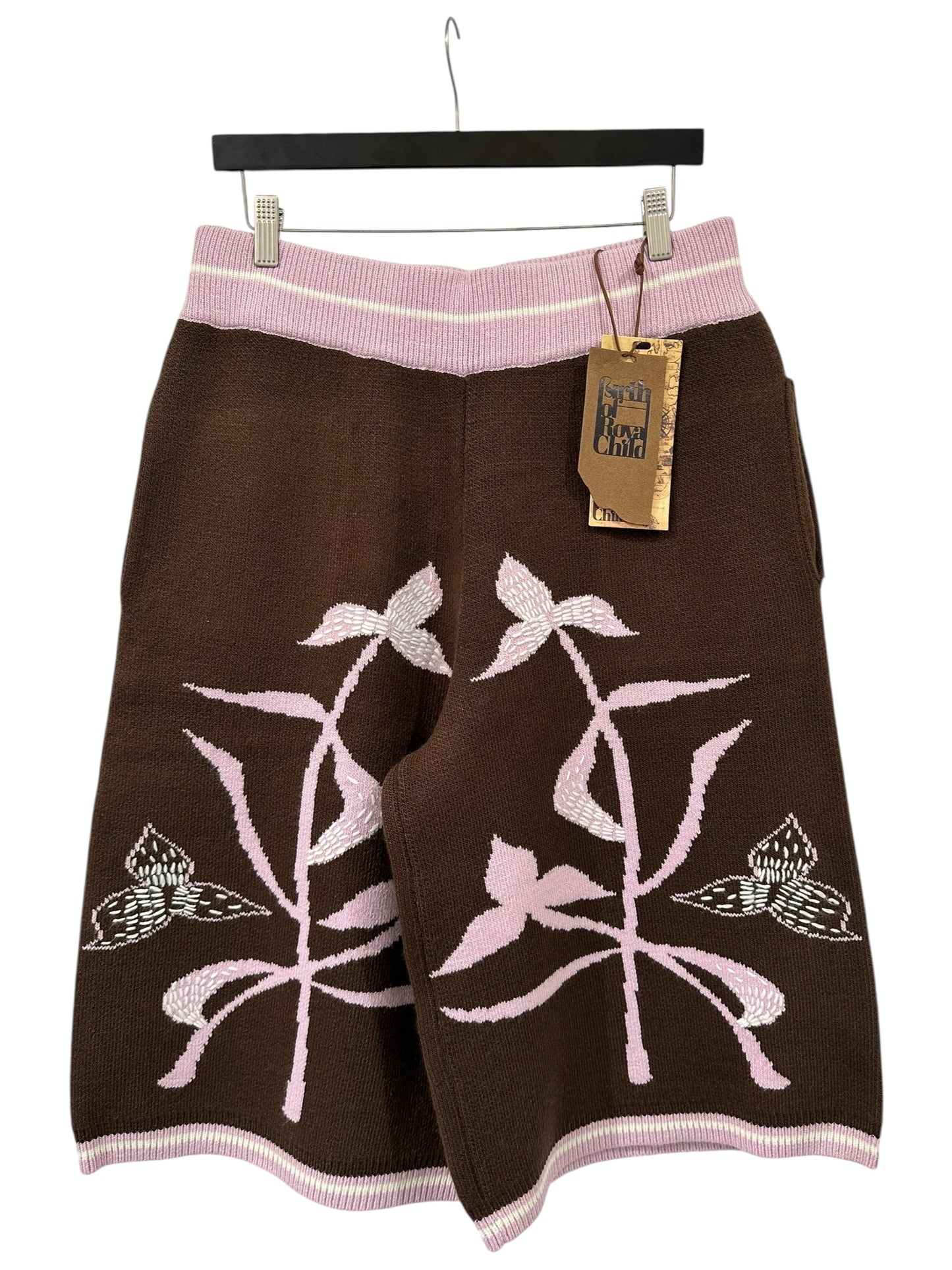 Birth of A Royal Child Iris Flower Knitted Shorts Size L