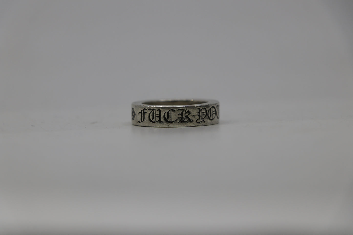 Chrome Hearts 6MM Fuck You Spacer Ring Size 7
