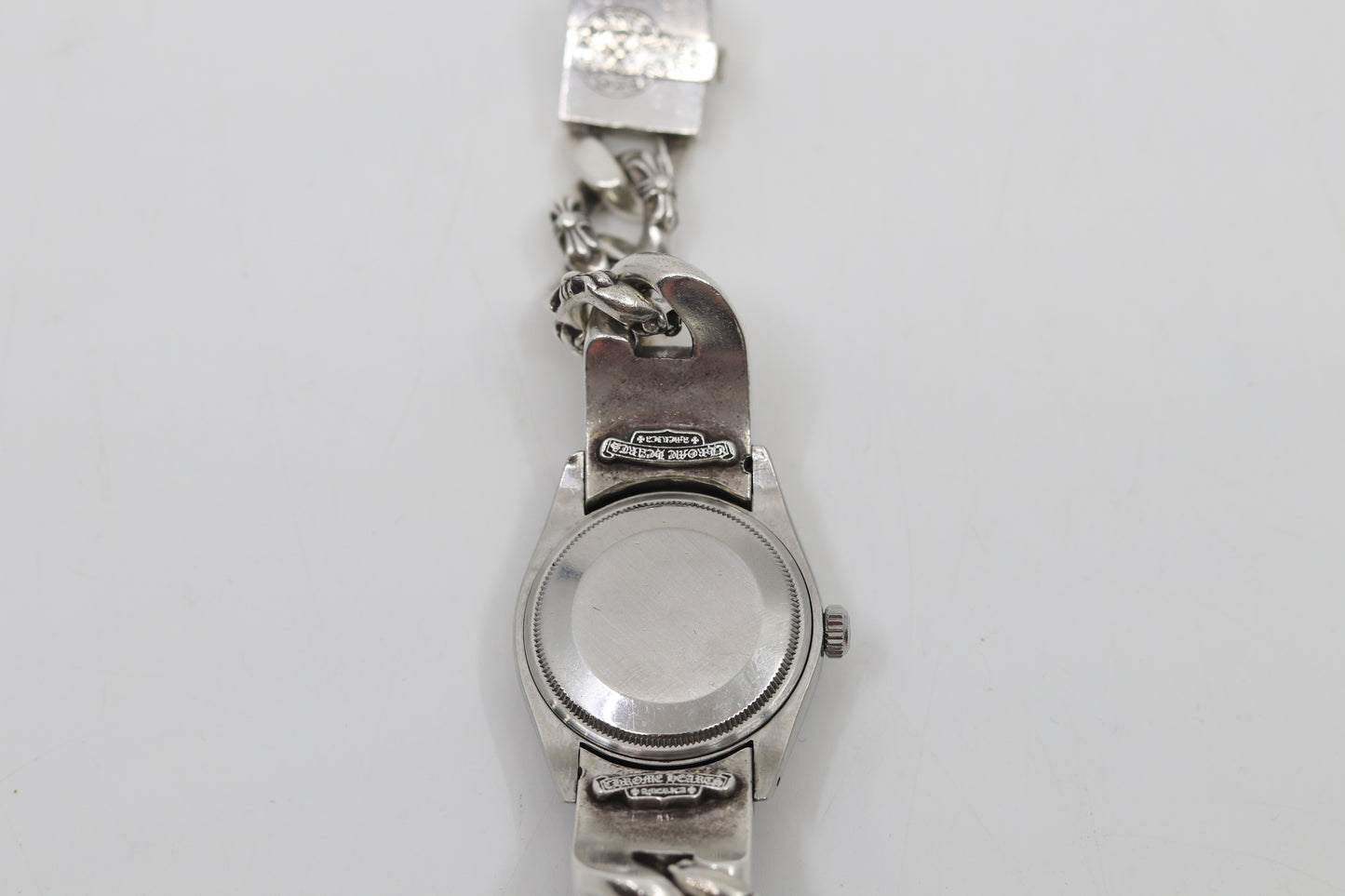 Rolex Oyster Perpetual Date with Fancy Link Chrome Hearts Band
