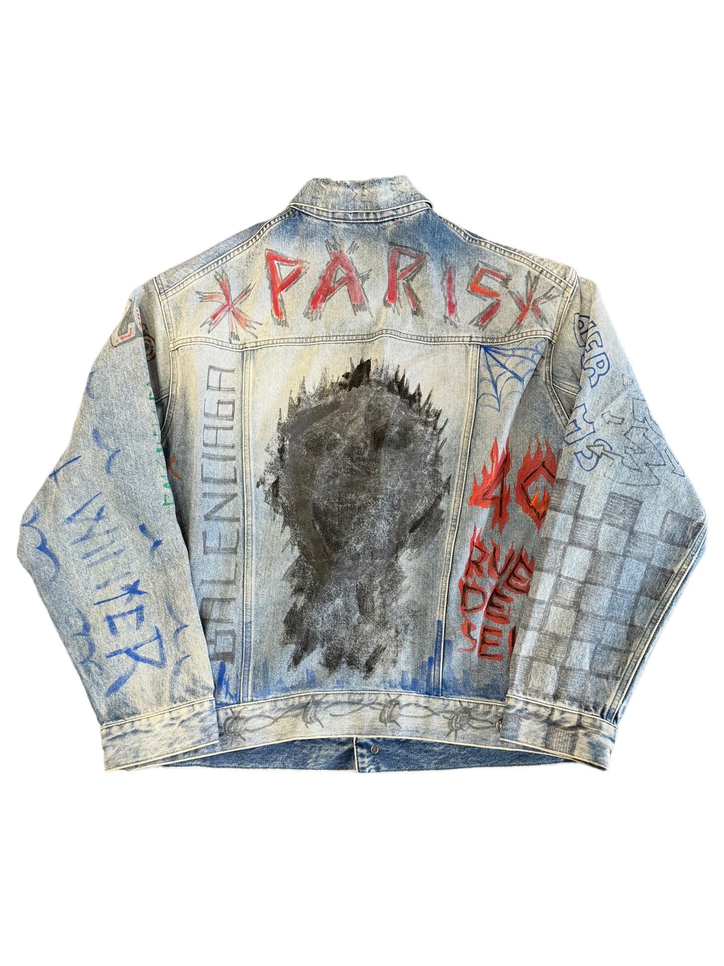 Balenciaga Paris Denim Jacket Size 36