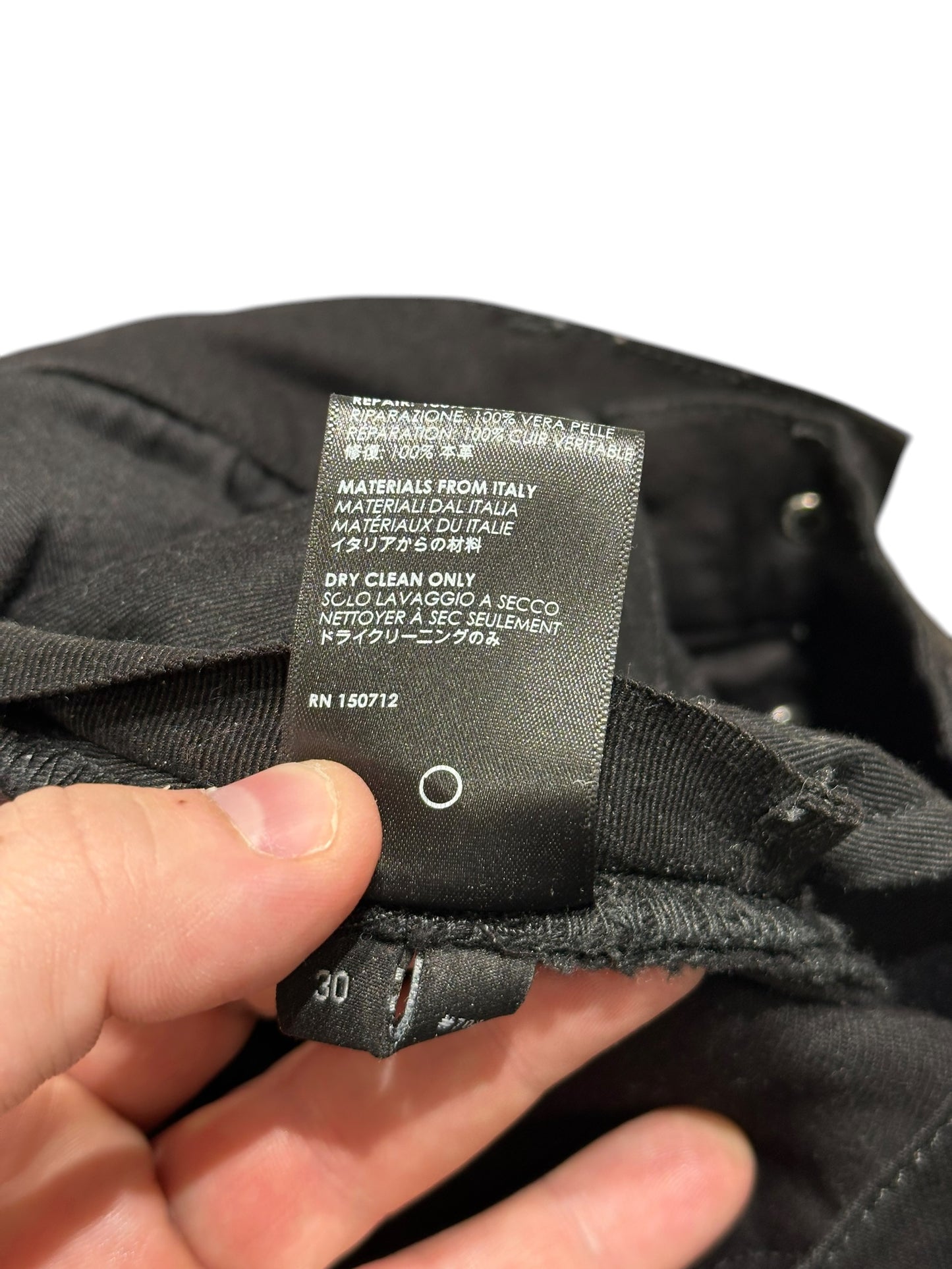 Amiri MX1 Black Leather Patch Size 30