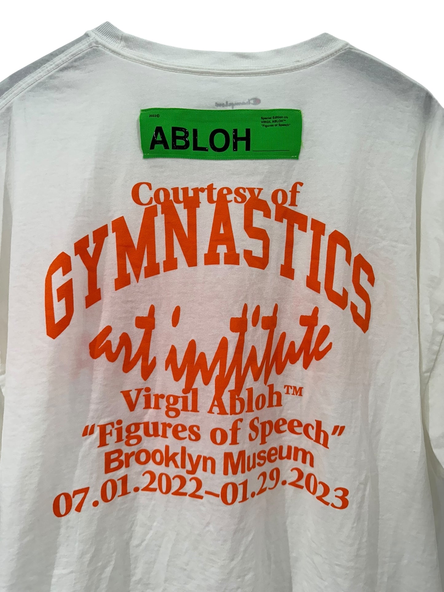 Off White Gymnastics Art Institute Champion T-Shirt Size XXL