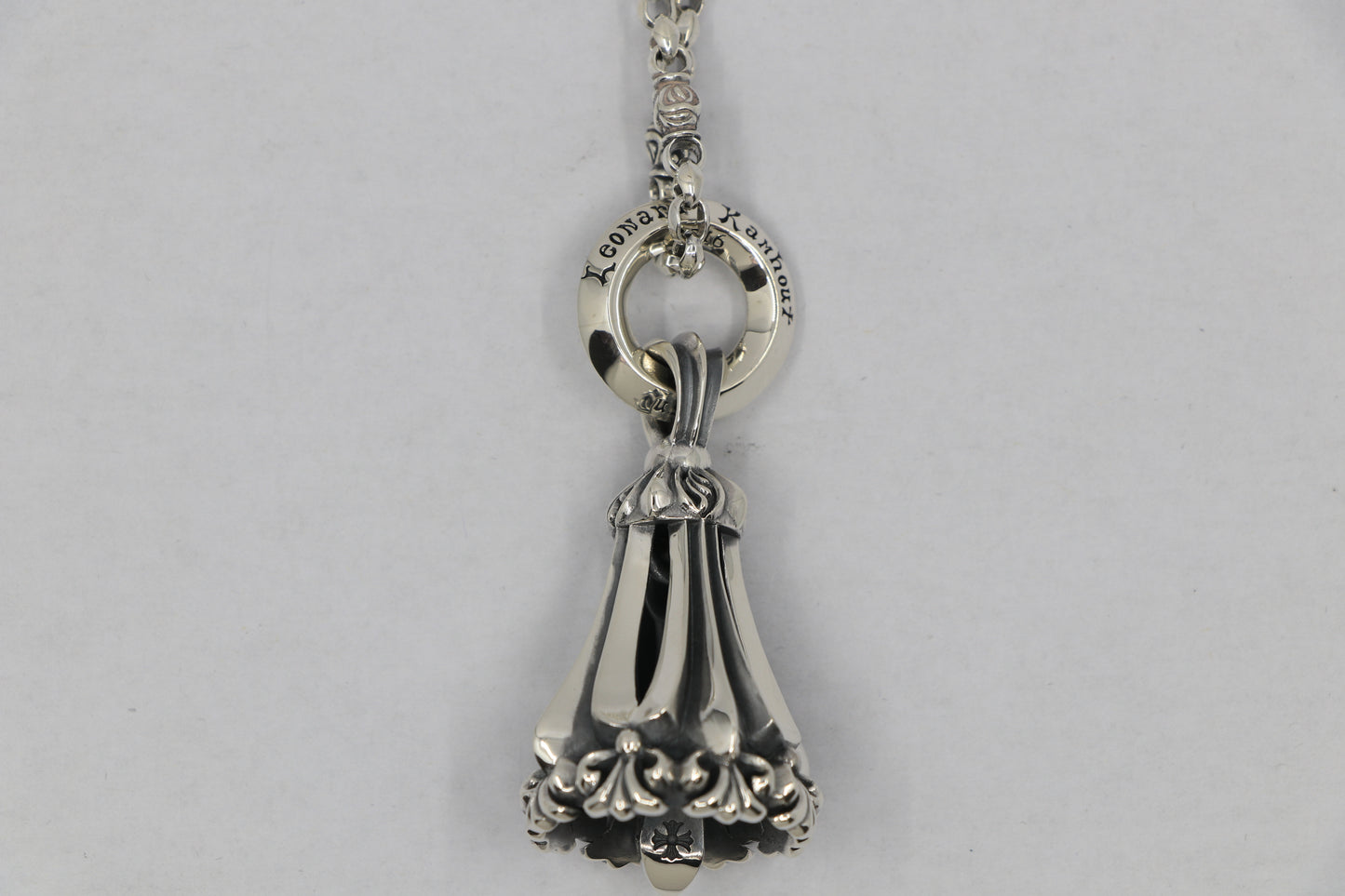 Lone Ones Mating Flight Pendant Chrome Bell Medium .925 Sterling Silver | AVNTGRDNY NYC