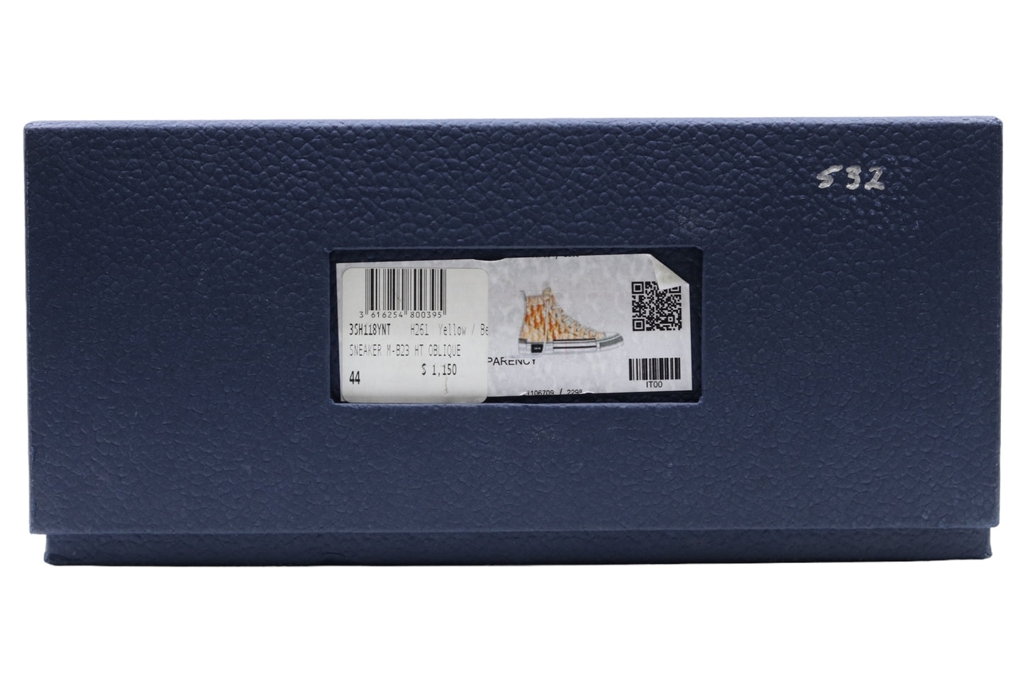 Dior B23 Hightop Oblique Sneaker Size 44