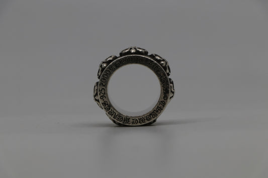 Chrome Hearts Fleur Spinner Ring Size 8.5