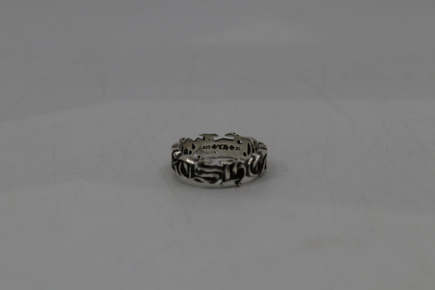 Chrome Hearts Spellout Ring “Hearts” Size 12
