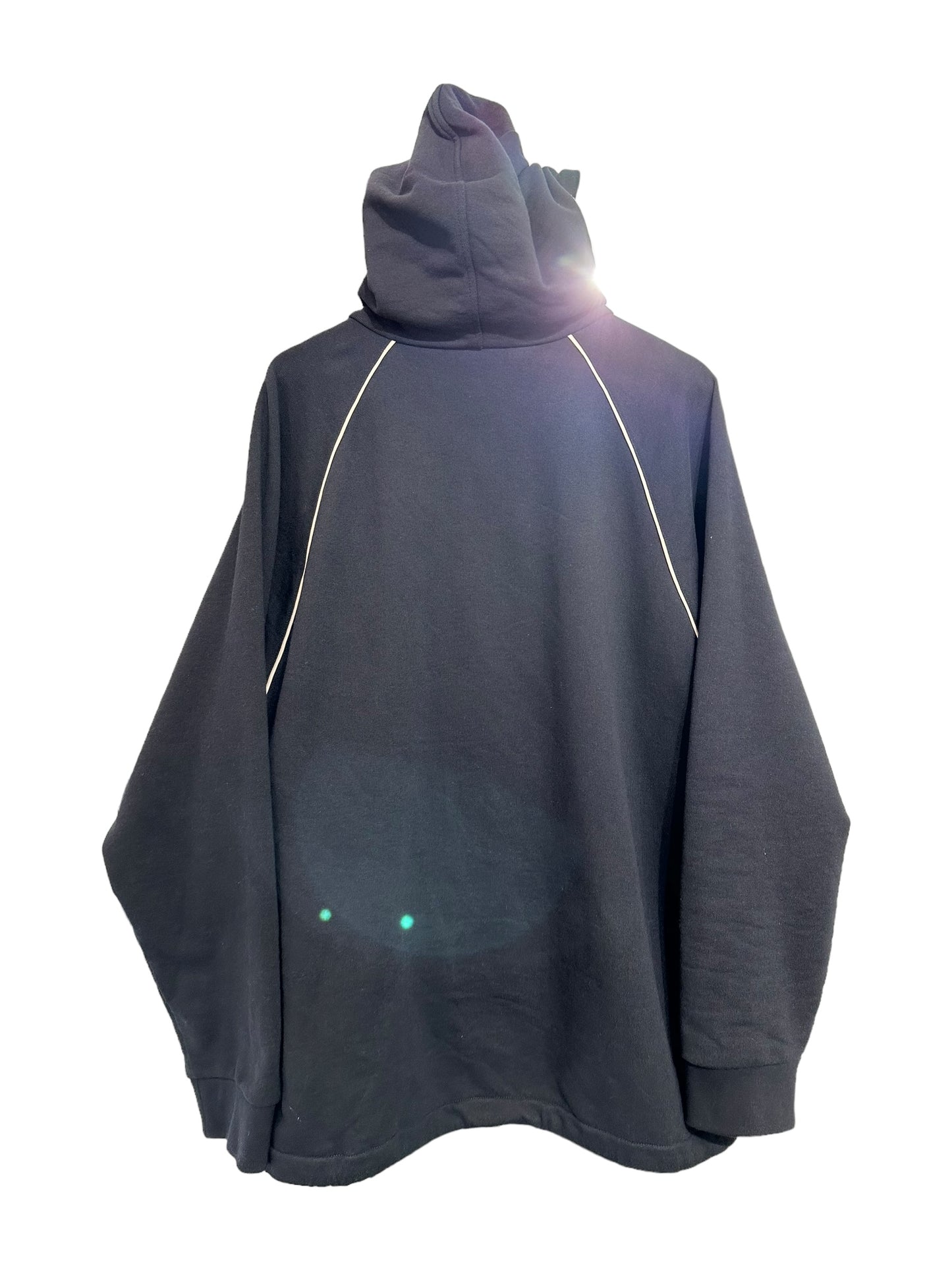 Gucci Webstripe Cotton Half Zip Hoodie Size XL