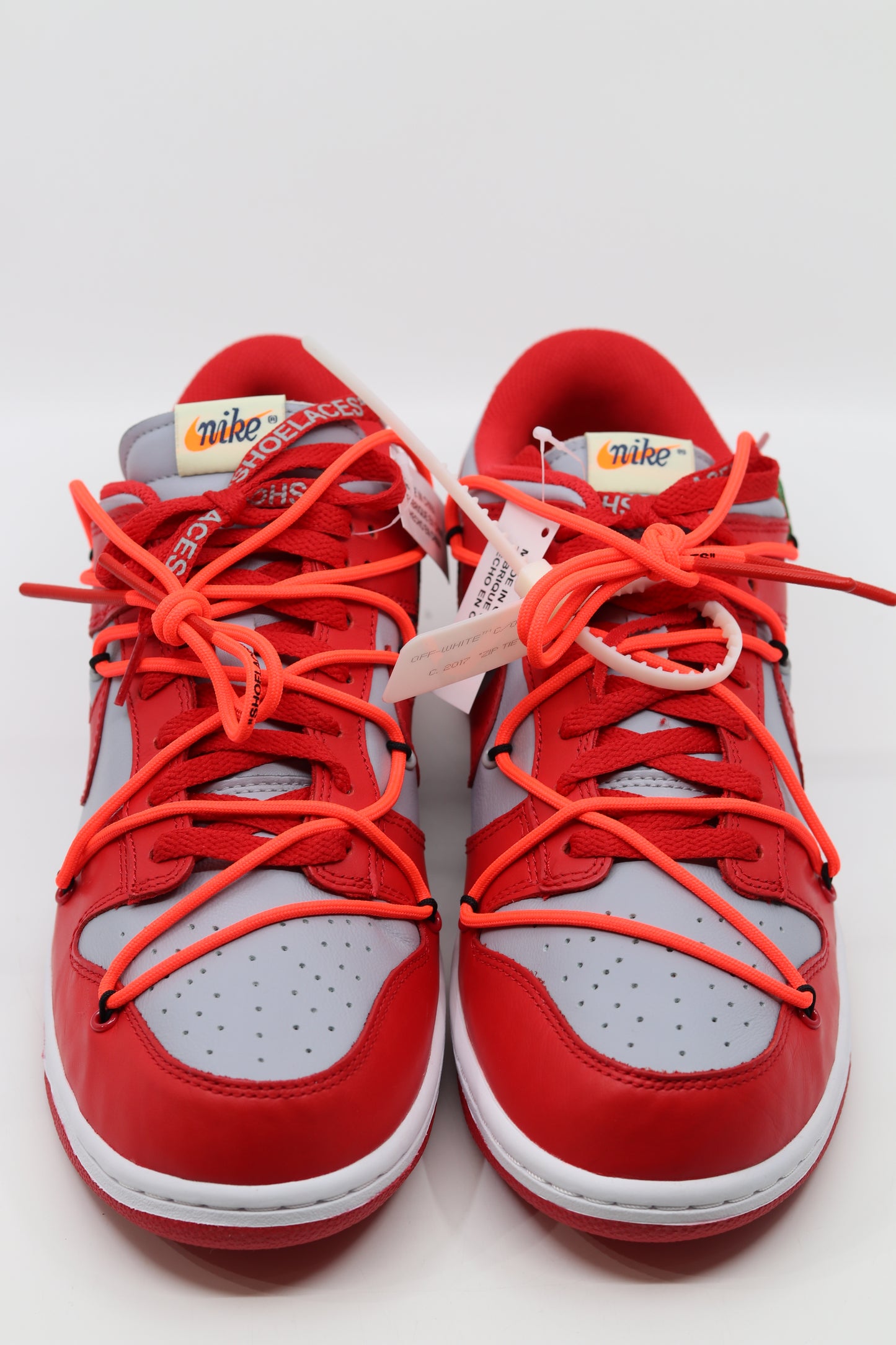 Nike Dunk Low x Off-White University Red Size 11 New