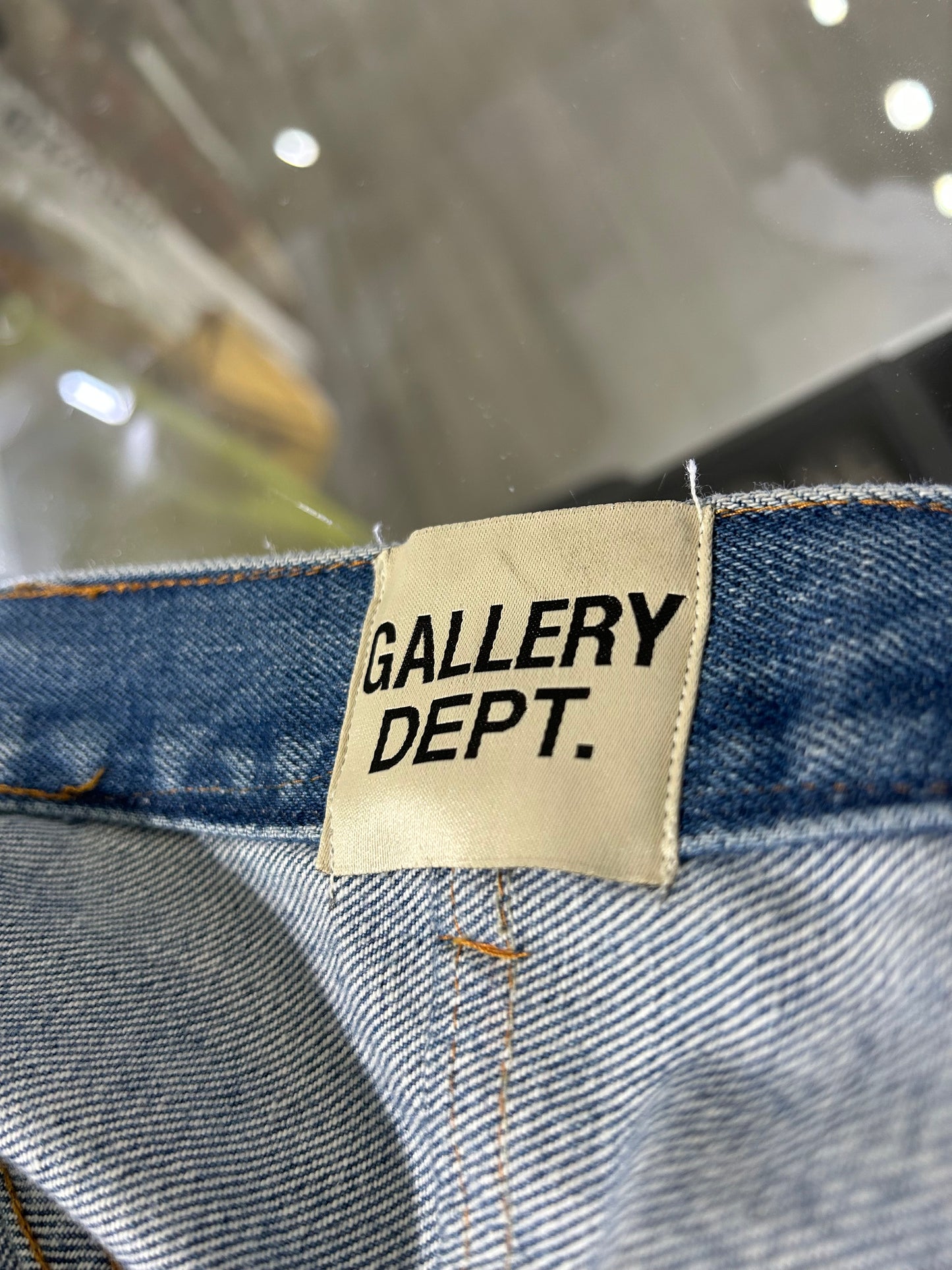 Chrome Hearts x Gallery Dept. Leather Flared Levi’s Jeans 42x34