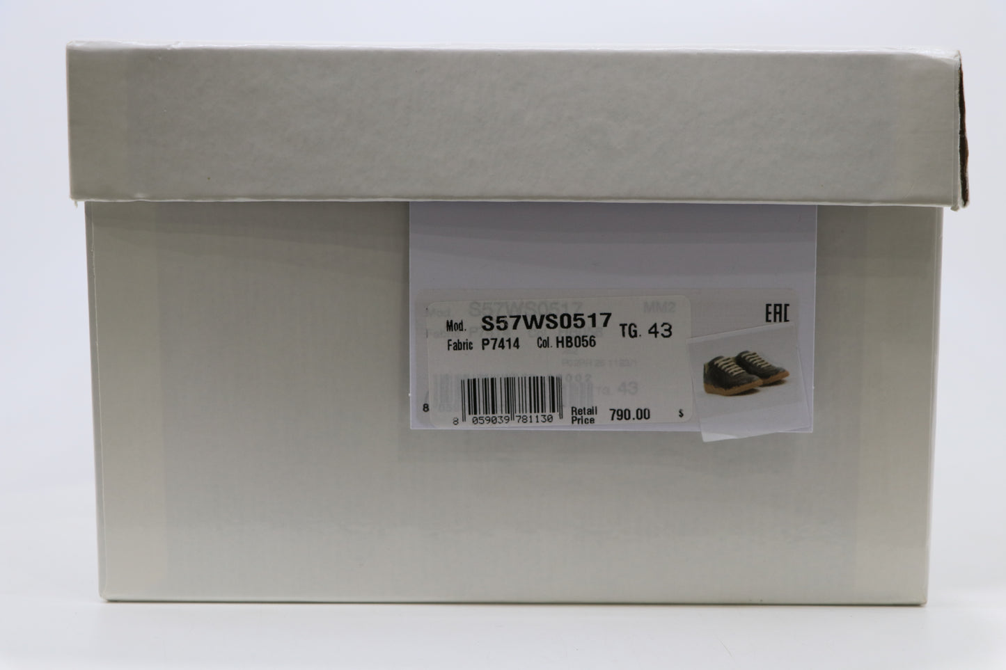Maison Margiela Brown Distressed Replica Sneaker Size 43