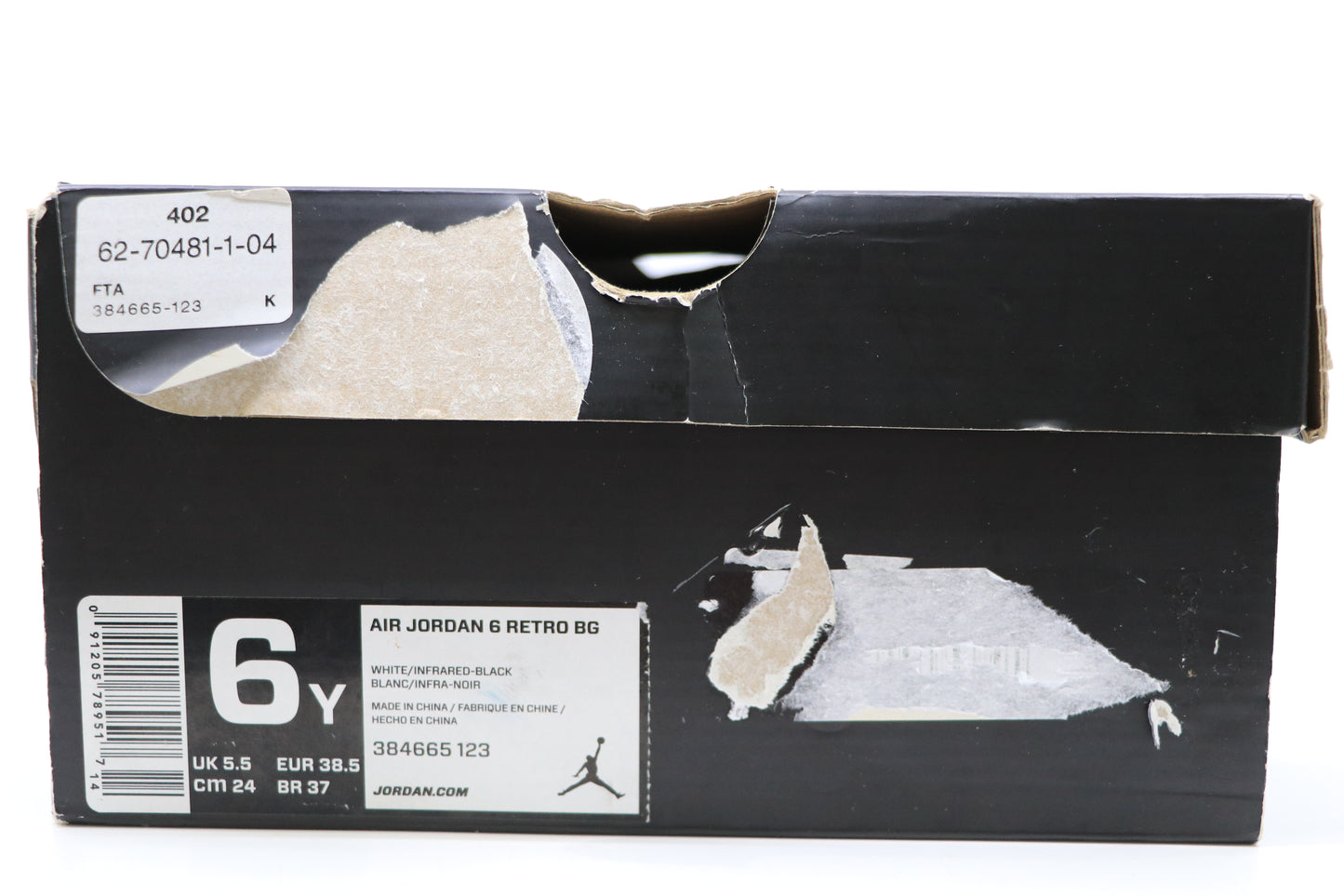 Air Jordan 6 Infrared Size 6Y