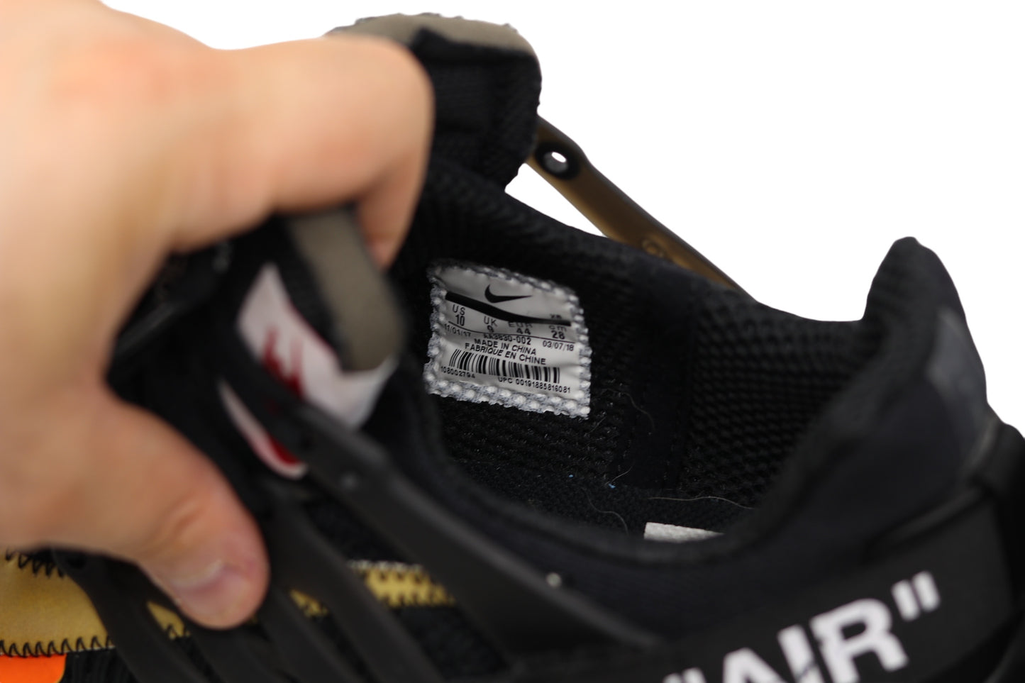 Nike x Off-White Presto Black Size 10