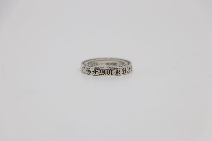 Chrome Hearts Fuck You 3MM Spacer Ring Size 4.5