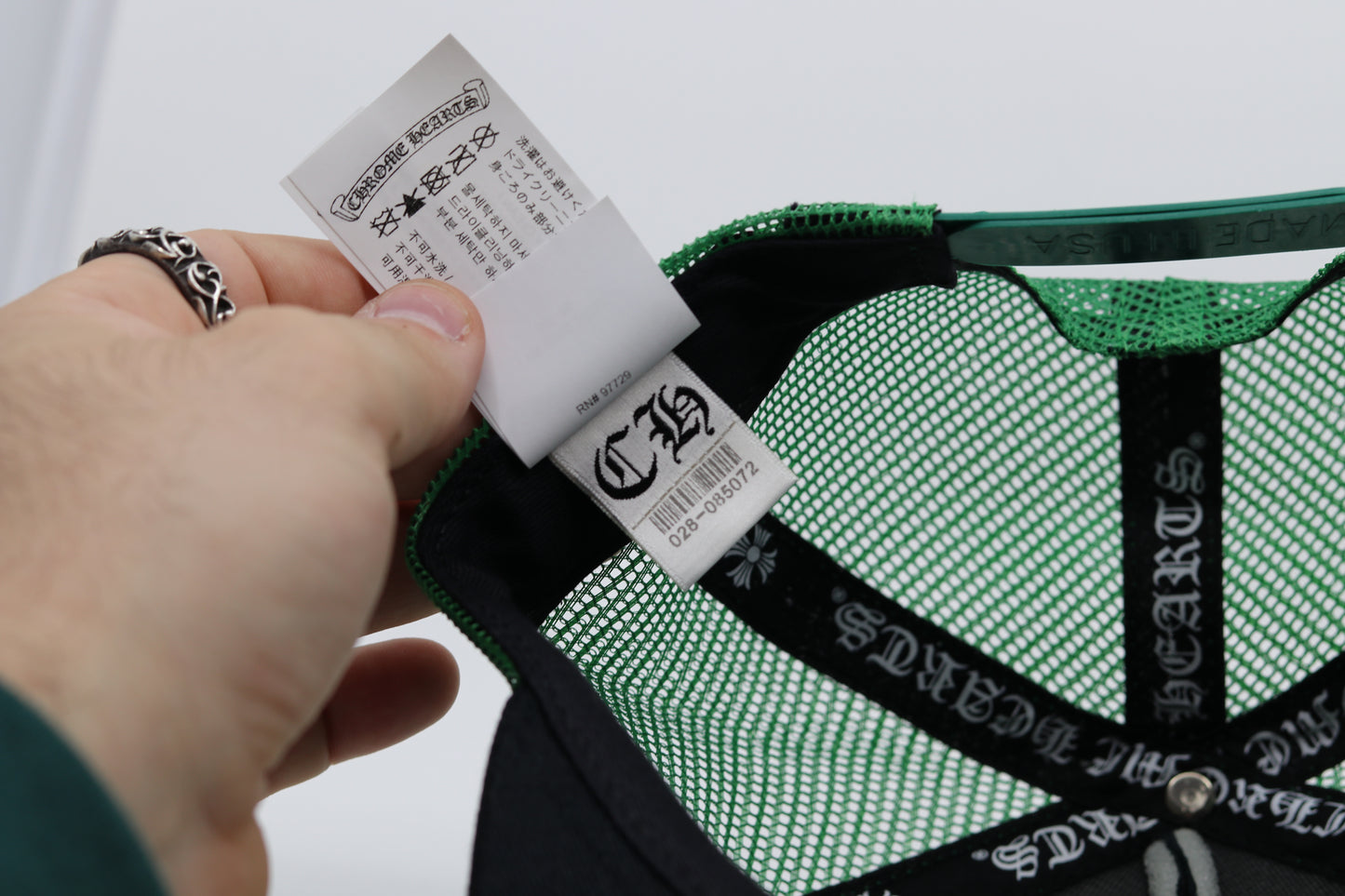 Chrome Hearts Hollywood Trucker Hat Black/Green