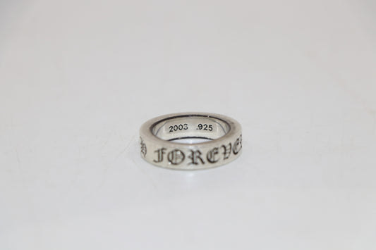 Chrome Hearts Forever 6MM Spacer Ring Size 8