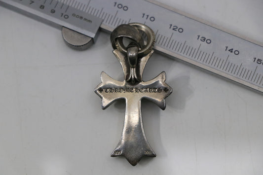 Chrome Hearts Small Cross Heart Pendant