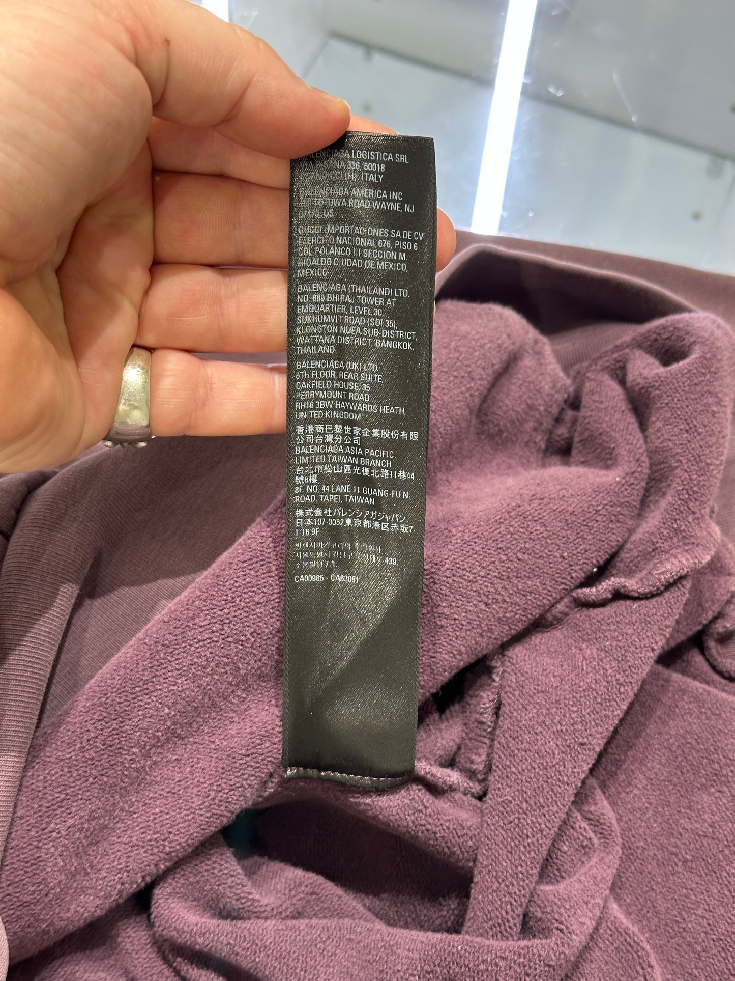Balenciaga College Hoodie Size 2