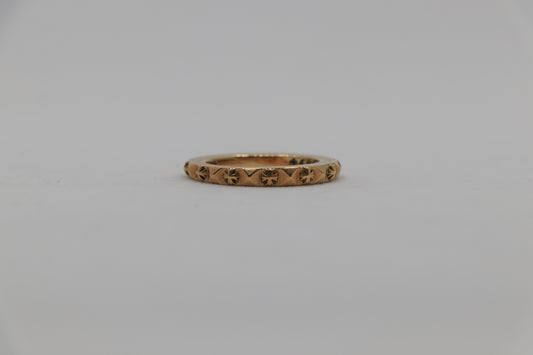 Chrome Hearts True Fucking Punk Ring 22K Gold Size 8.5 | AVNTGRDNY NYC