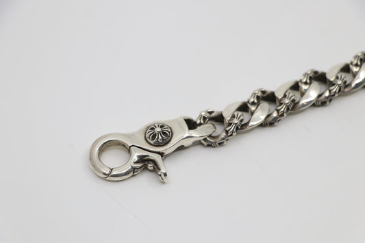 Chrome Hearts Fancy Link Lobster Clasp Bracelet (13 links)