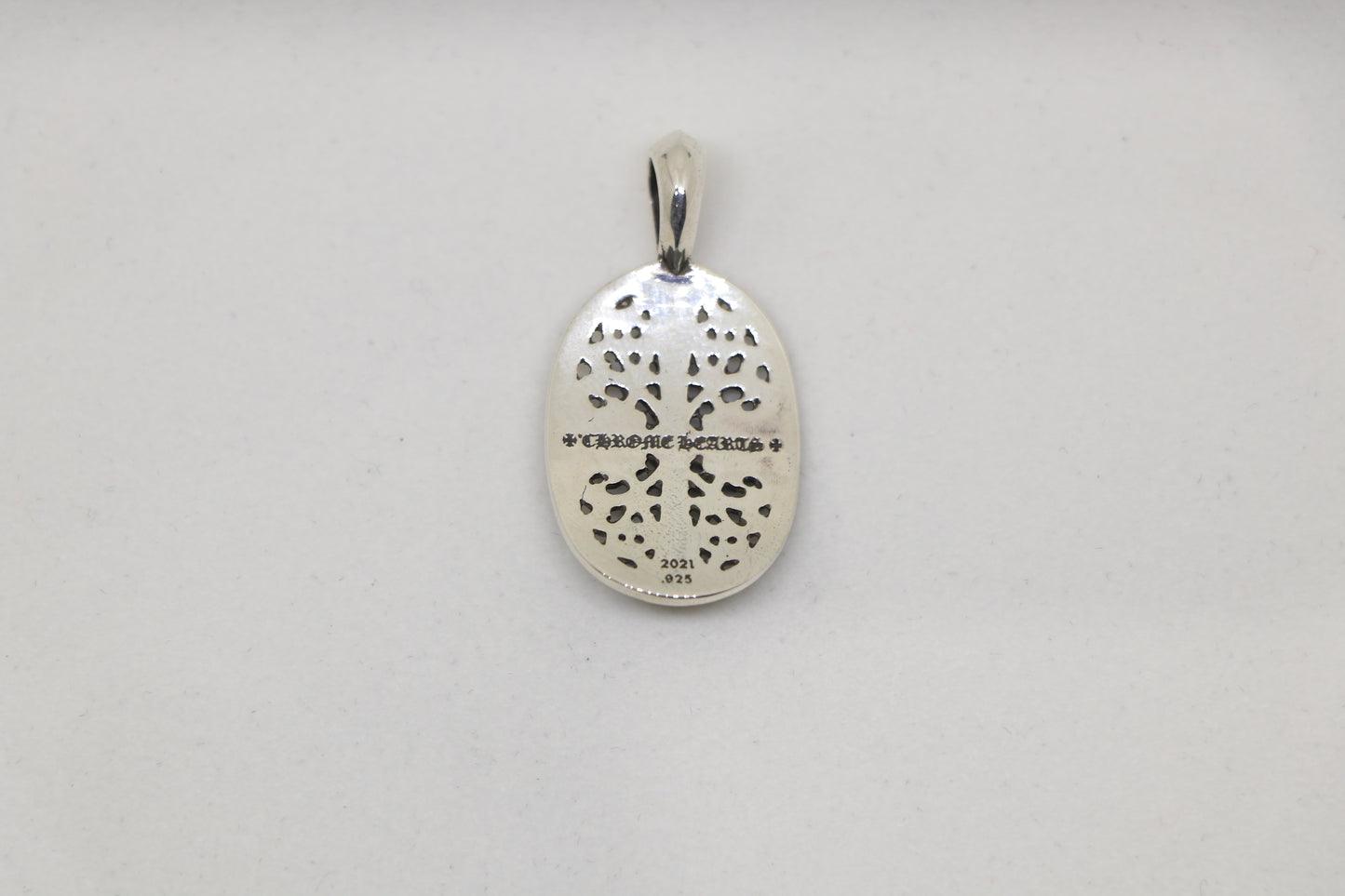 Chrome Hearts Oval Cross Pendant Sterling Silver | AVNTGRDNY NYC