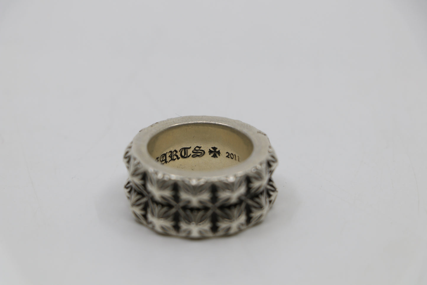 Chrome Hearts Double Pete Punk Ring Size 8