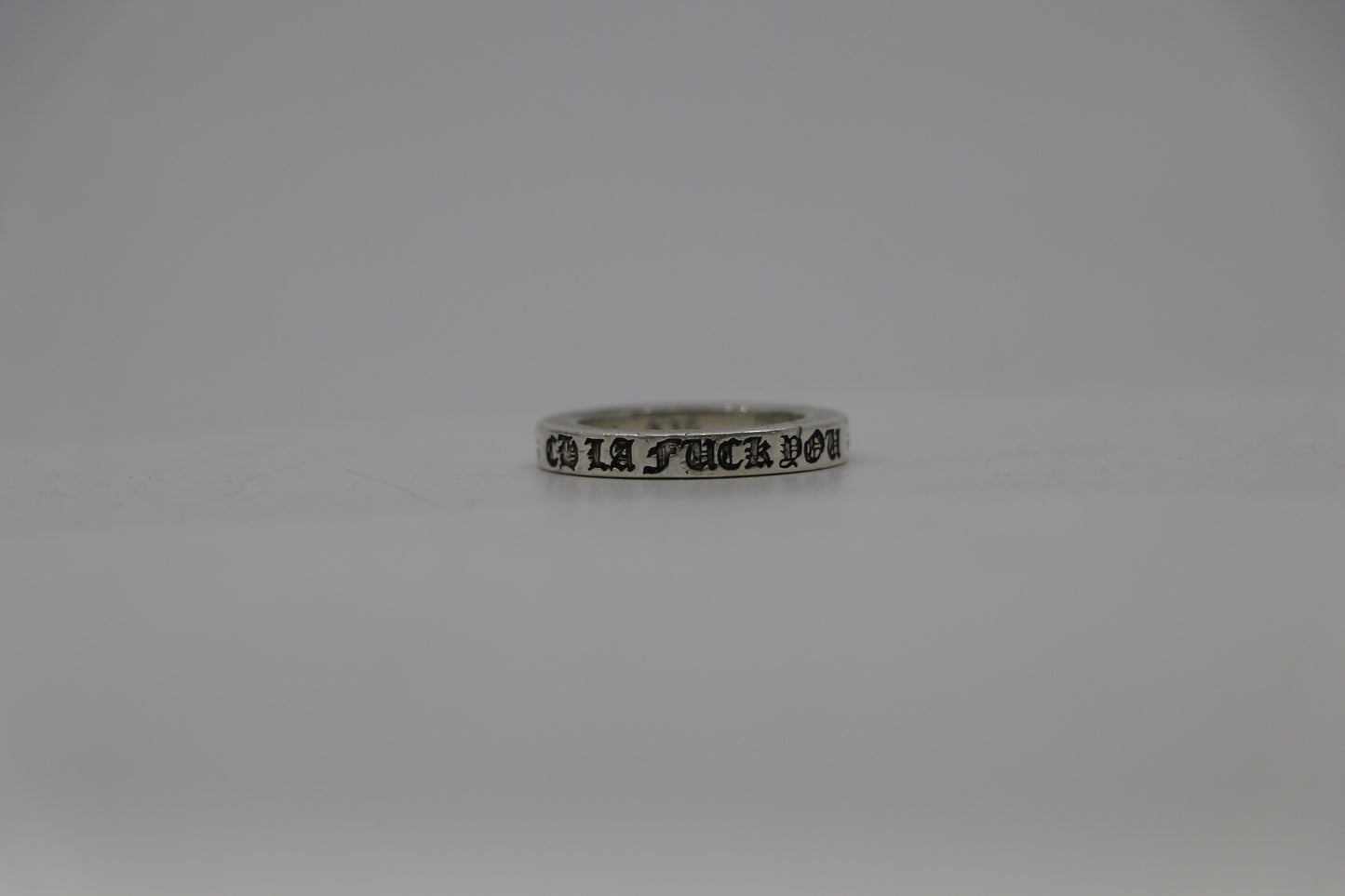 Chrome Hearts LA Exclusive Fuck You 3MM Spacer Ring Size 5