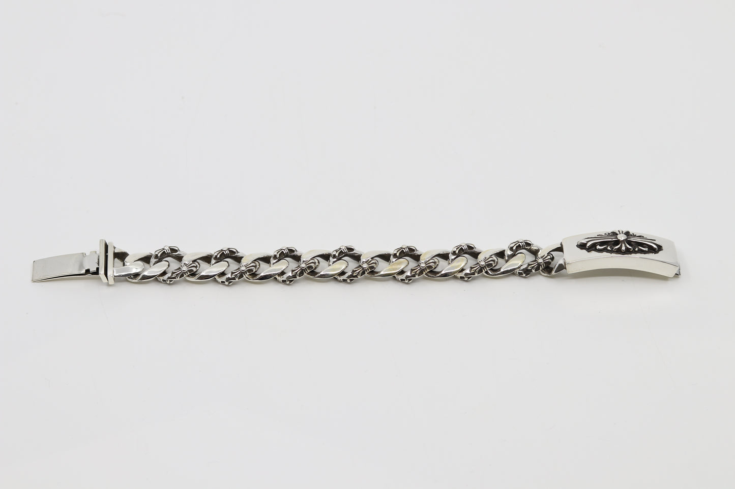 Chrome Hearts Floral ID Fancy Link Bracelet 14 Link