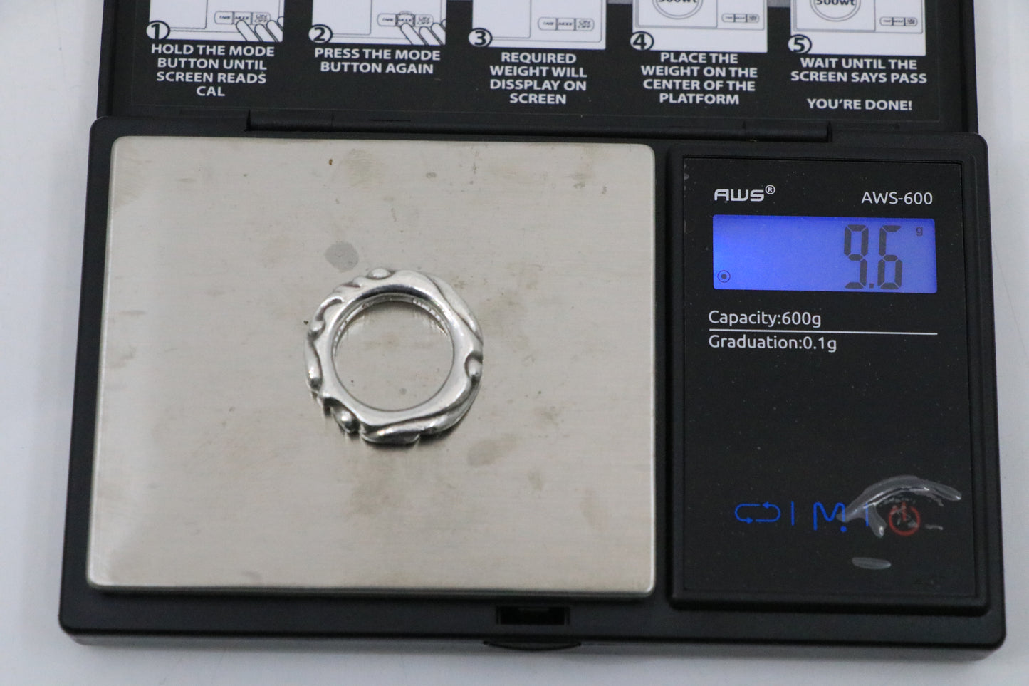 Chrome Hearts Scroll Ring Size 5