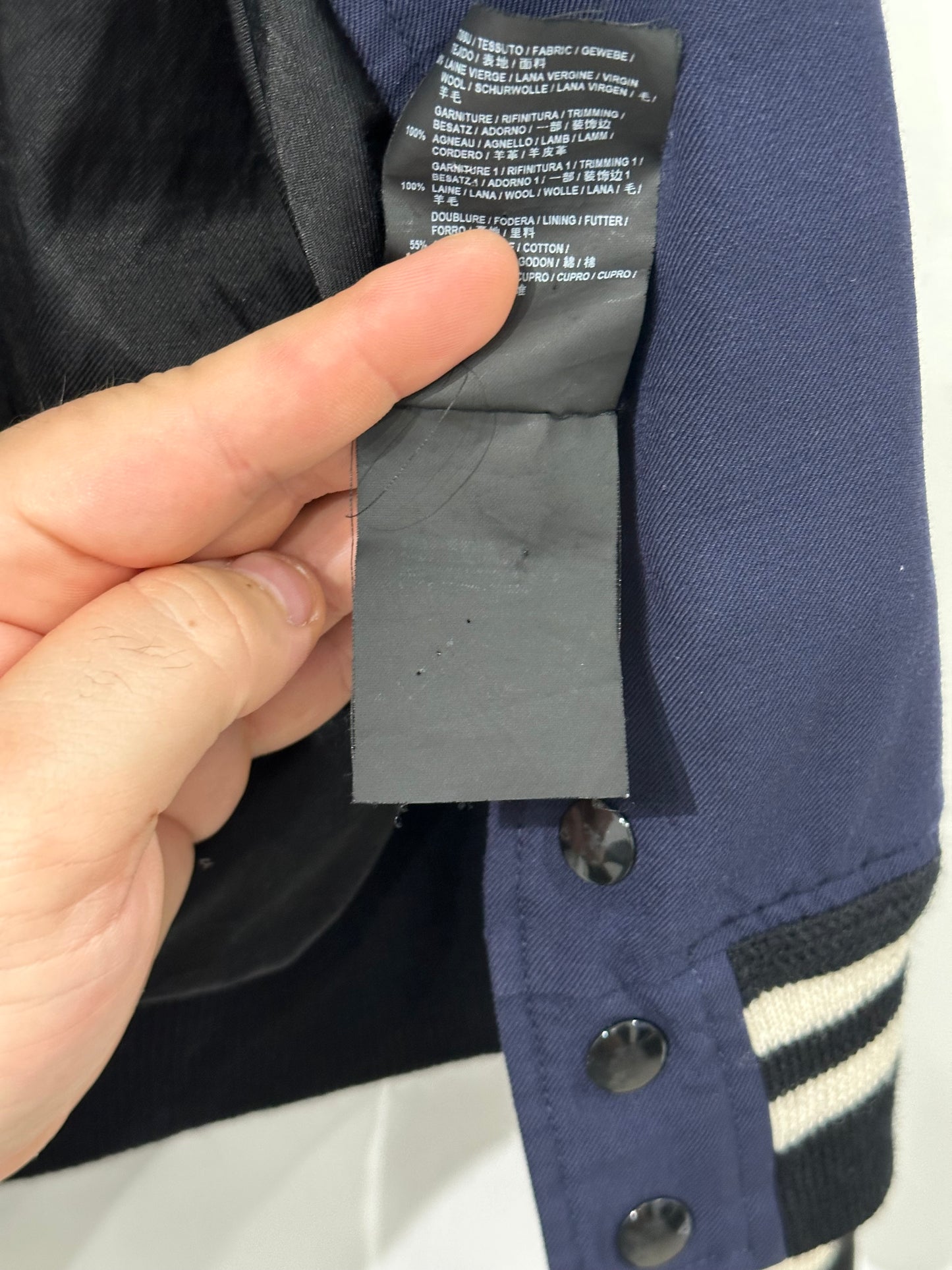 Saint Laurent Hedi Slimane S/S 2016 Teddy Jacket Size 44