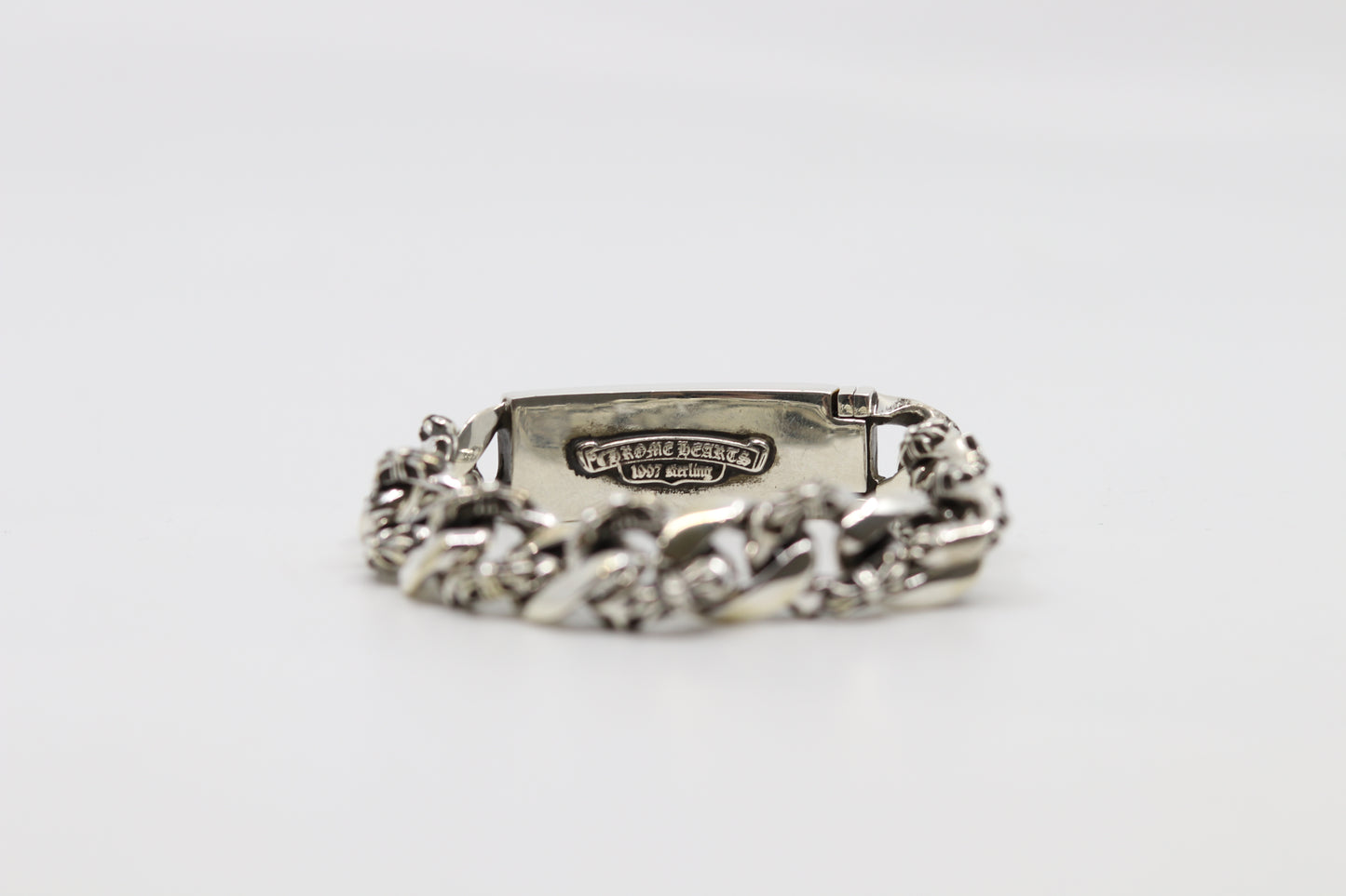 Chrome Hearts Floral ID Fancy Link Bracelet 14 Link