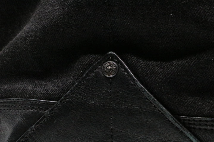 Chrome Hearts Cemetary Cross Canvas/Leather Bag