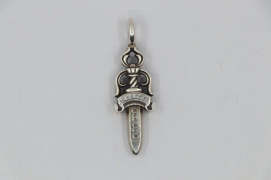 Chrome Hearts Double Dagger Pendant Sterling Silver | AVNTGRDNY NYC