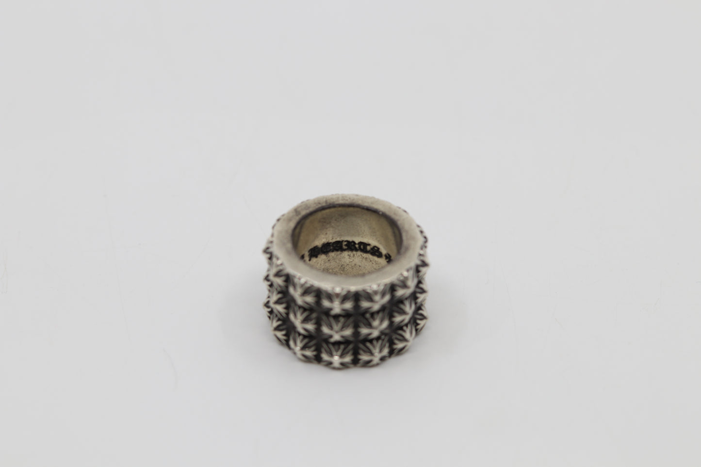 Chrome Hearts Triple Pete Punk Ring Size 8