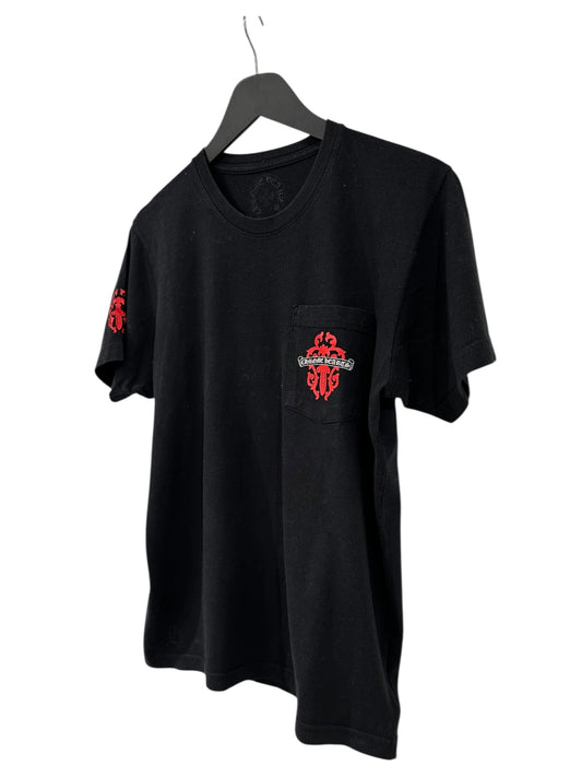 Chrome Hearts Black/Red Dagger T-Shirt Size M