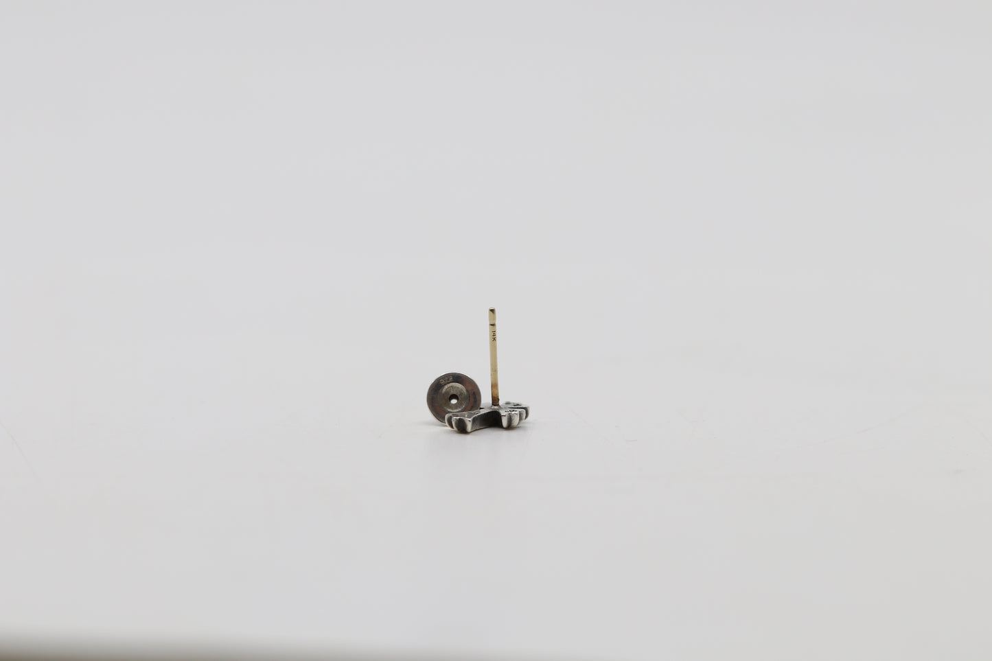 Chrome Hearts Pave Diamond Fat #2 Cross Stud Earring