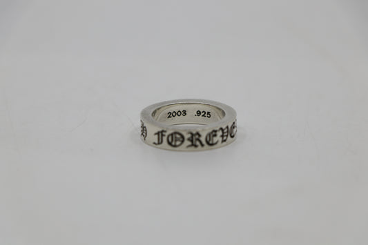 Chrome Hearts Forever 6MM Spacer Ring Size 7