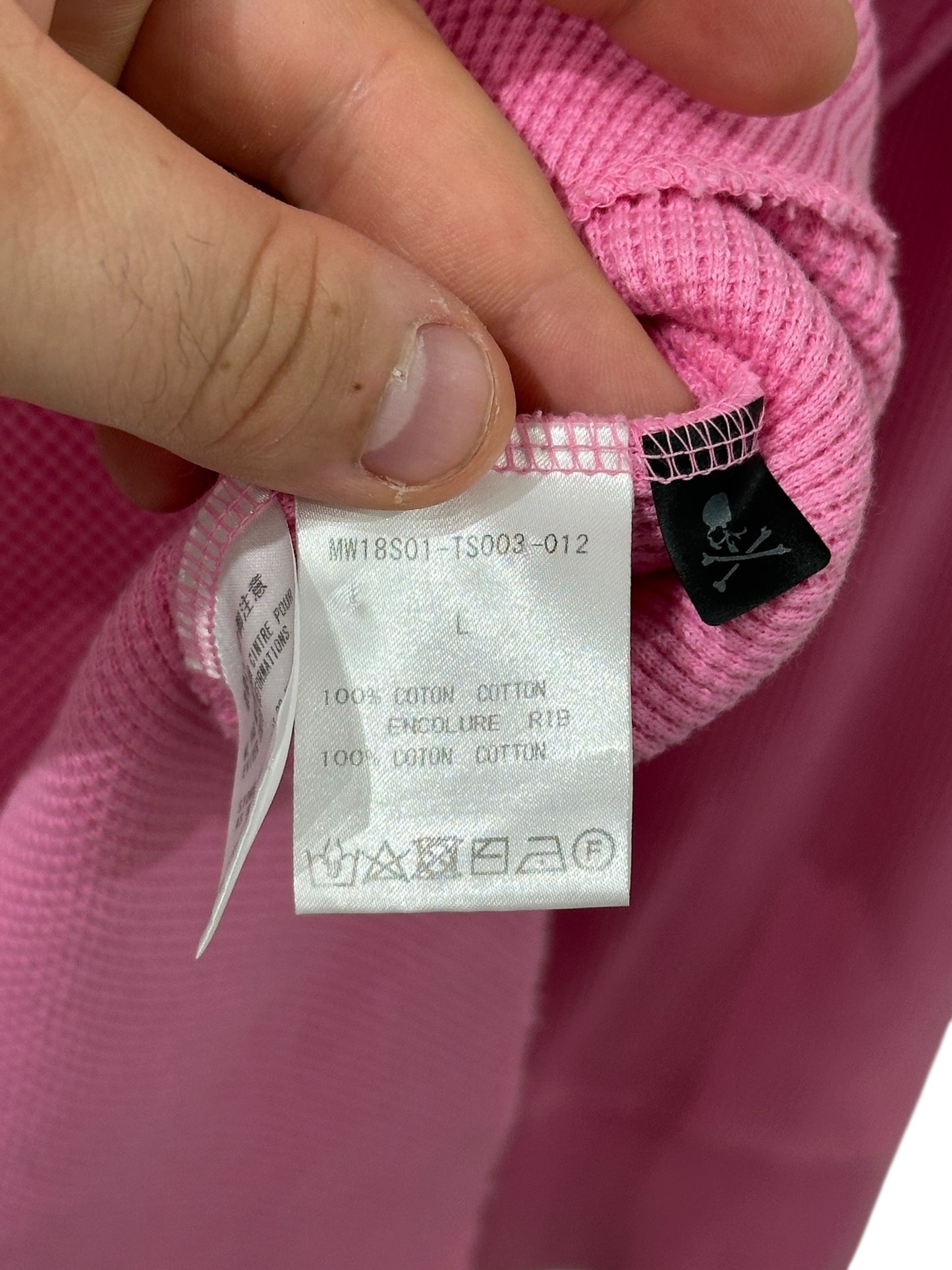 Mastermind Japan Skull Thermal Pink Size L