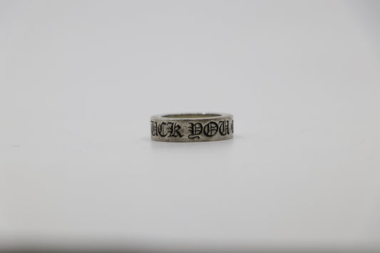 Chrome Hearts “Fuck You” 6MM Spacer Ring Size 5