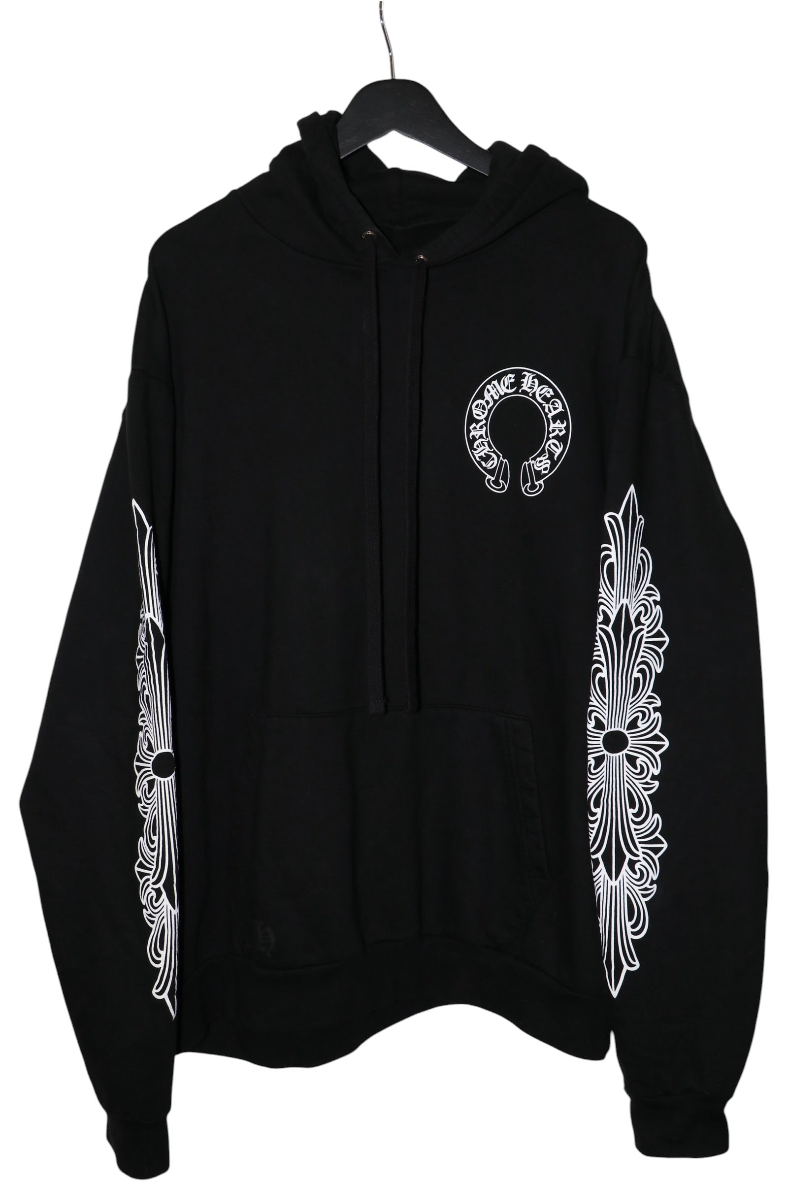 CHROME HEARTS Horseshoe Hoodie L ブラック 7A18805A-CE98-4B5E-A01E-