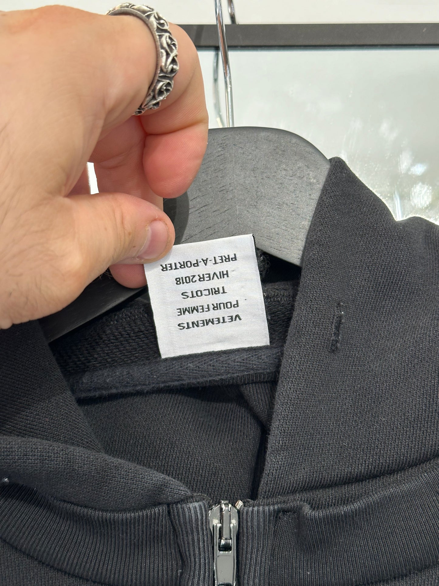 Vetements Zurich Zip Up Hoodie Size S
