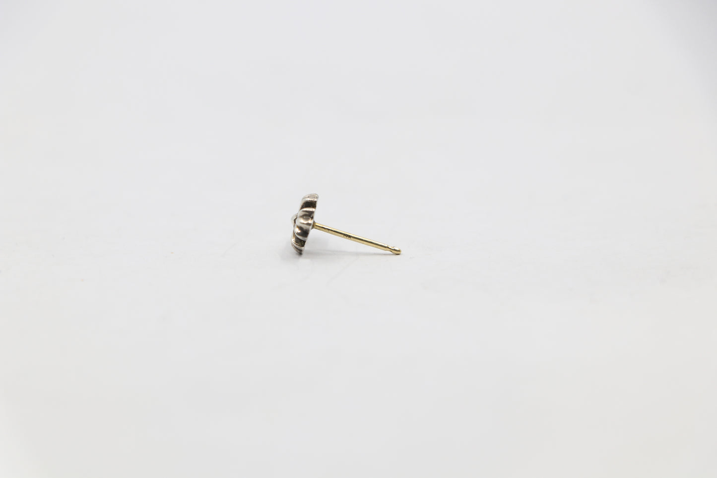 Chrome Hearts Cross Fat Studded Earring Silver Pre-Owned | AVNTGRDNY NYC