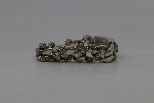 Chrome Hearts Floral ID Fancy Link Bracelet