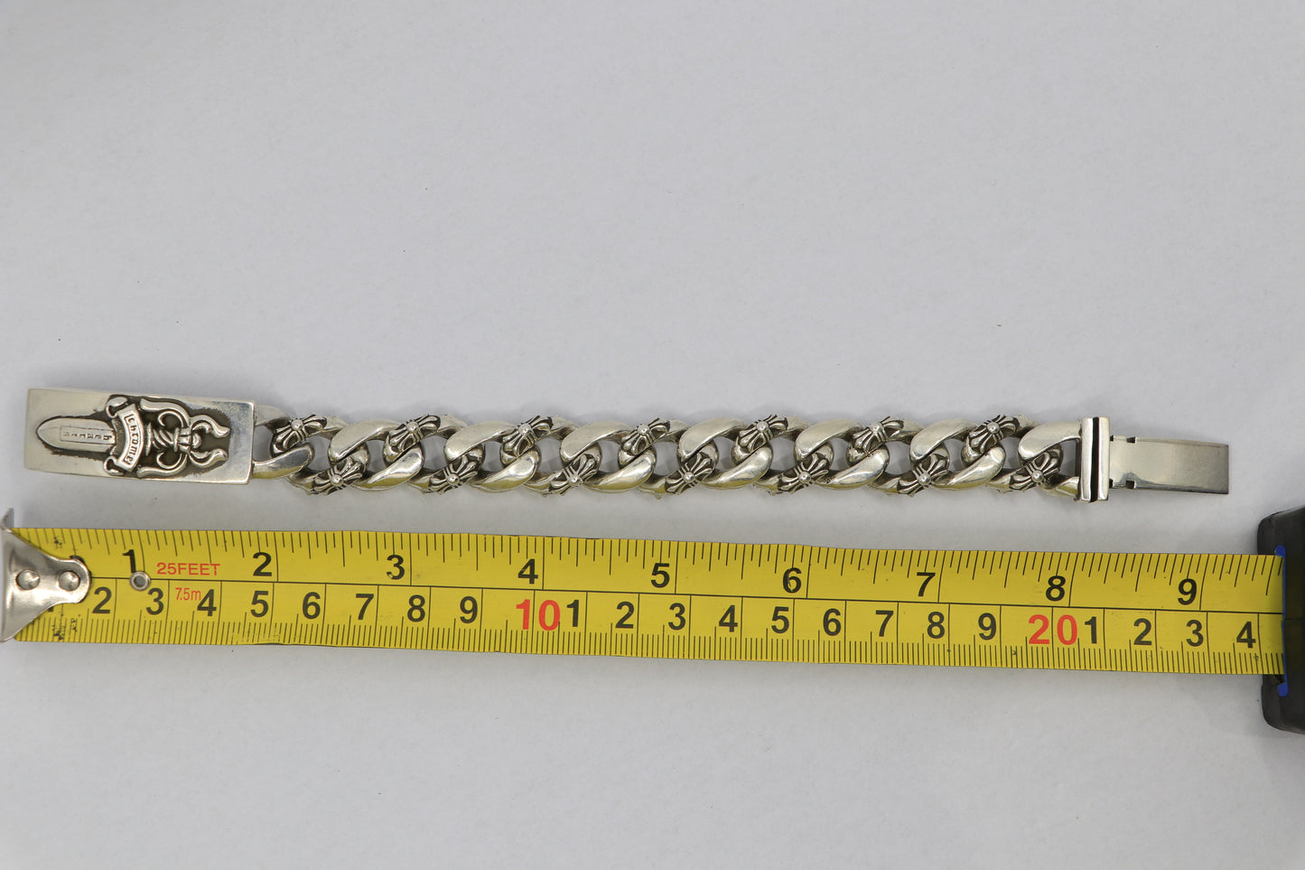 Chrome Hearts Fancy Link Dagger ID Bracelet 13 Links | AVNTGRDNY NYC