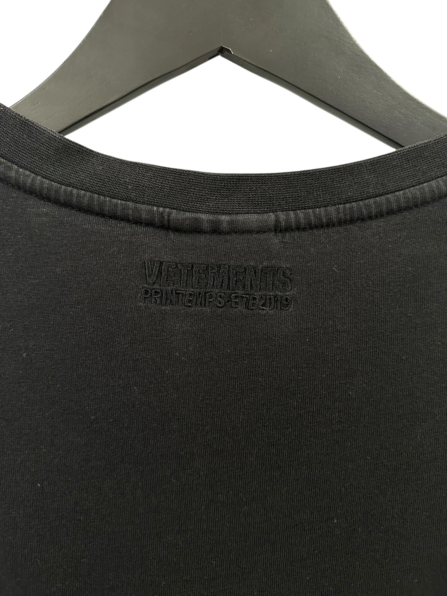 Vetements Georgia Flag T-shirt Black Size XS