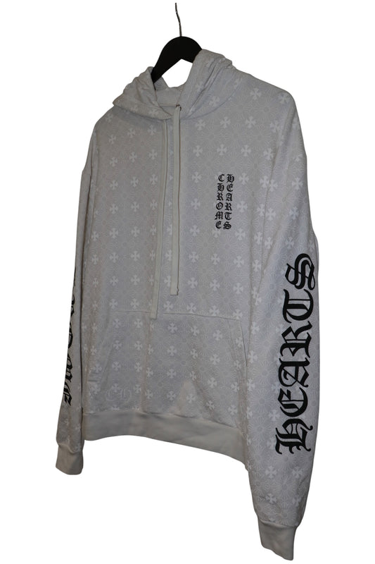 Chrome Hearts Monogram Horseshoe Hoodie White Size M | AVNTGRDNY NYC